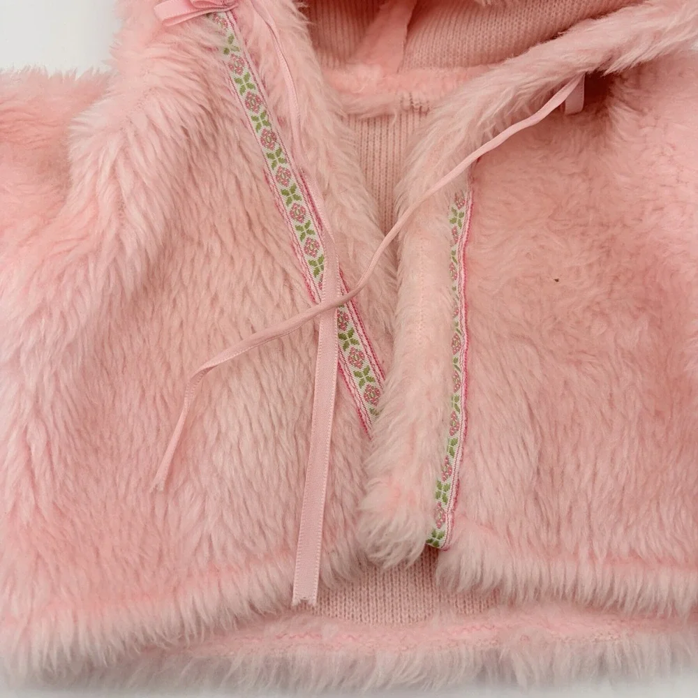 CPK American Girl Vintage doll Fur Pink Cute Jacket For 16-18‎ inch